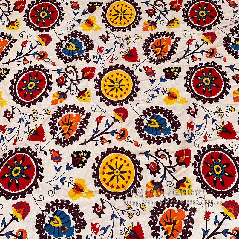 100x145cm Ethnic Printed aborigines Characteristic Cotton Fabric For DIY Decoration Textile Sewing Quilting Fabrics Tablecloth
