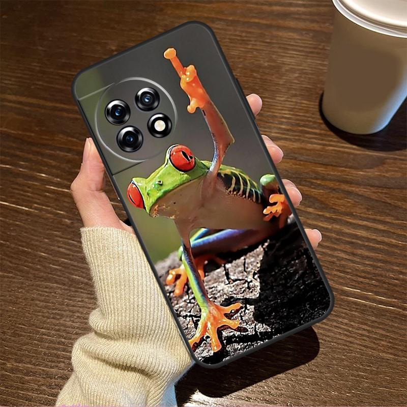 

Чехол Wildlife с зеленый лягушкой для OnePlus 13T 10T 8T 10R 13R 15 R 13 12 11 9 10 Pro Nord CE 5 2 3 4 Lite N20 N30 OnePlus 12R