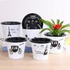 Flowerpot Water Storage Function Anti-slip PP Smooth Surface Plant Pot Patio Decor