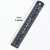1PC 15cm Macaron Aluminum Alloy Ruler Metal Straight Measuring Drawing Tool for School Office