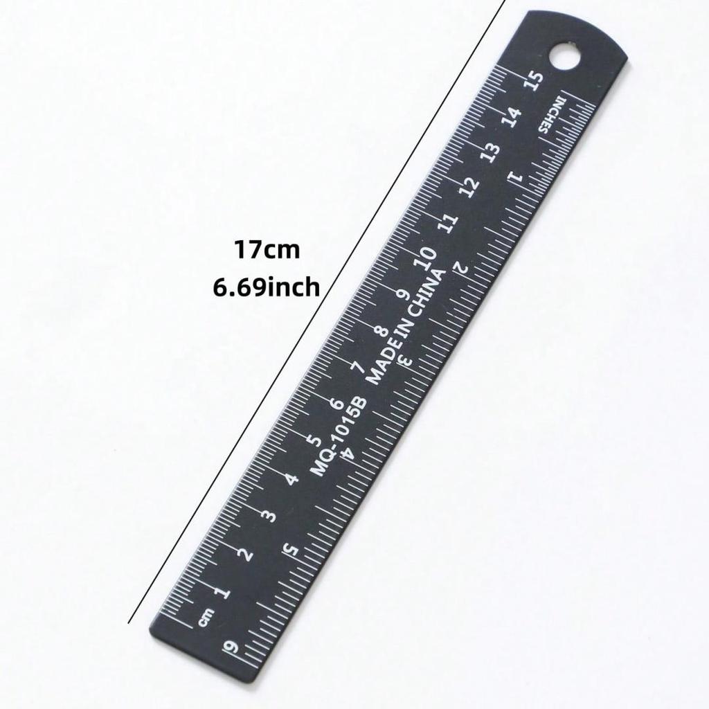 1PC 15cm Macaron Aluminum Alloy Ruler Metal Straight Measuring Drawing Tool for School Office