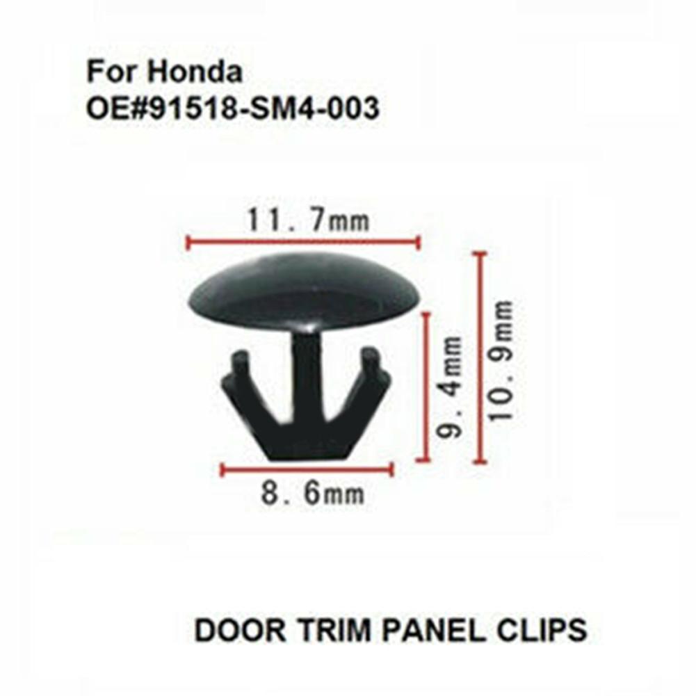 Für Honda Clips mit Dichtung Motorhaubenleiste Nylon-Halterung