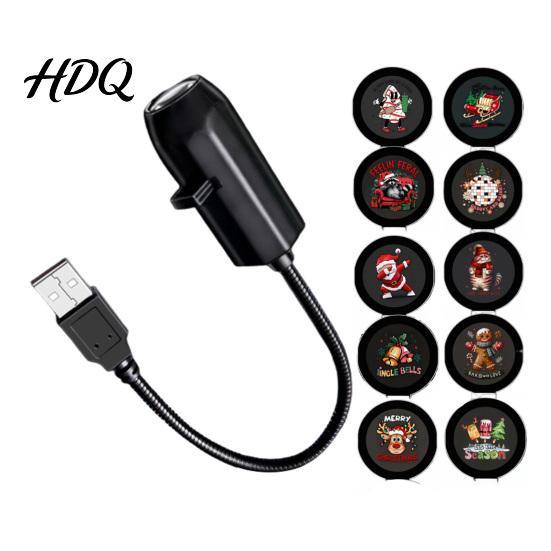 Festive Atmosphere Light Christmas Rotating Projector Lights Holiday Projection Light 360 Degree Rotation Weatherproof Projector Multiple Patterns