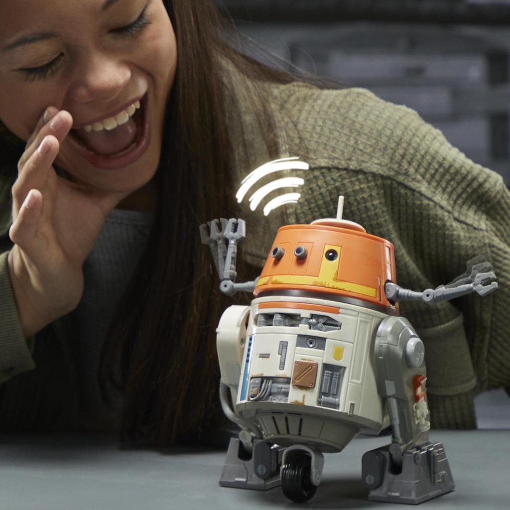 Hasbro Star Wars Ahsoka Chatterbuck Star Wars Animatrônico Mais de 40 Sons e Movimentos Interativos Star Wars Idades 4 e Autêntico Chopper, Brinquedo,