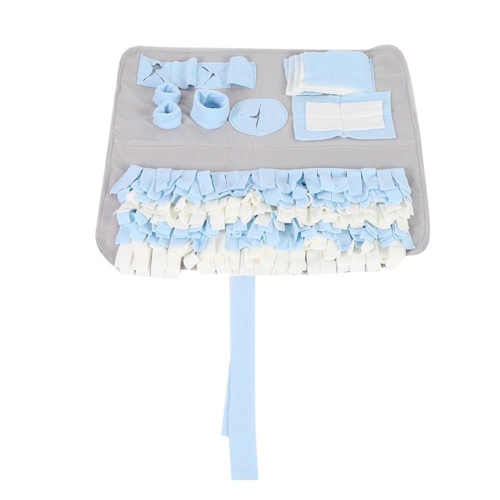 Washable Surface Dog Snuffle Mat Multi Layer Strips Slow Feeding Mat Restlessness Calming