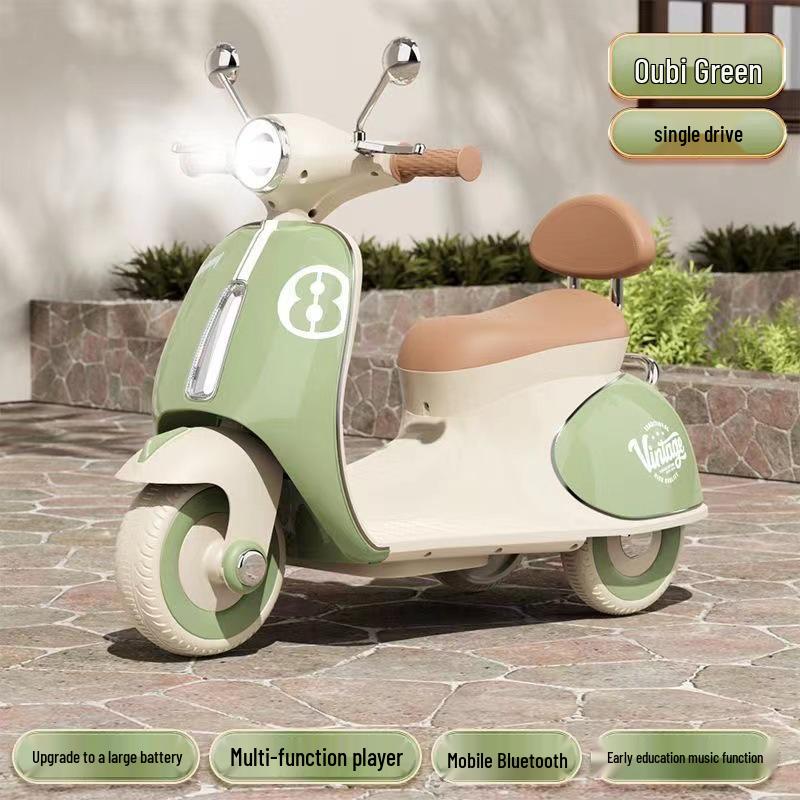 Children's Cross-Border Electric Tricycle with Remote Control - Dual-Drive, Rechargeable, Ideal Gift for Boys and Girls