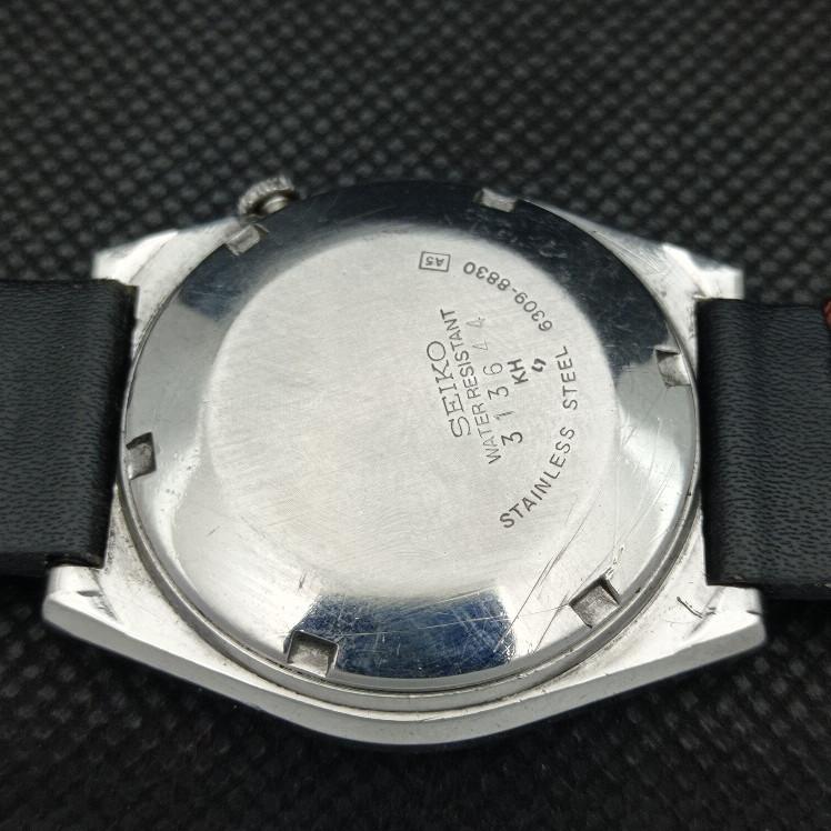POUŽITÉ VINTAGE SEIKO 5 AUTOMATIC 6309A JAPONSKÉ PÁNSKÉ D/D BÍLÉ HODINKY 608e-a315938-9 SKU608e-a315938
