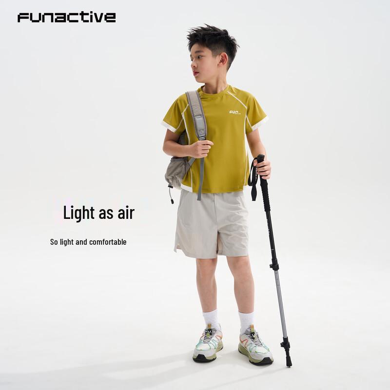FUN ACTIVE Boys' Lightweight Breathable Sports Cargo Shorts