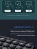 Compatible Bluetooth Keyboard with Magnetic Attachment for iPad, Huawei Phone, and Tablets - Round Key, Touch, and Wireless Charging Features