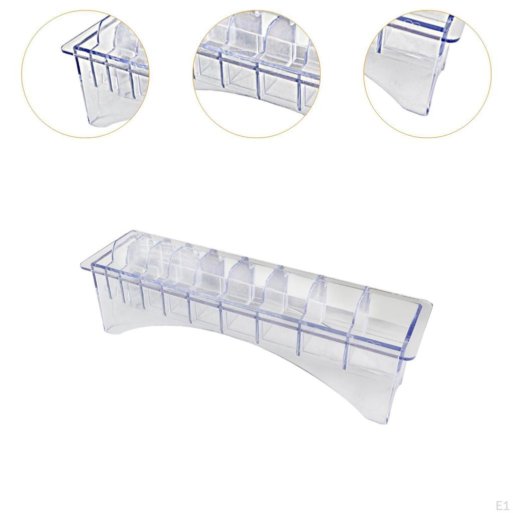 Aufbewahrungsbox für Führungskämme, Halter für Aufsätze für Haarschneidemaschinen, Zubehör, vielseitiger Behälter mit 10 Fächern, Limit