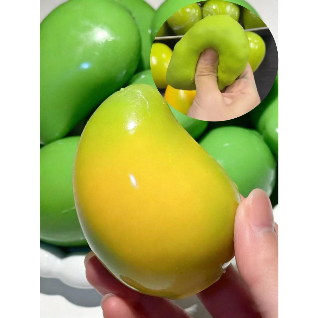 Handmade Crispy Lemon Stress Ball Squeeze Toy, Color-Changing Soap Squishy Fidget Ball, ASMR Sensory Stress Relief Toy