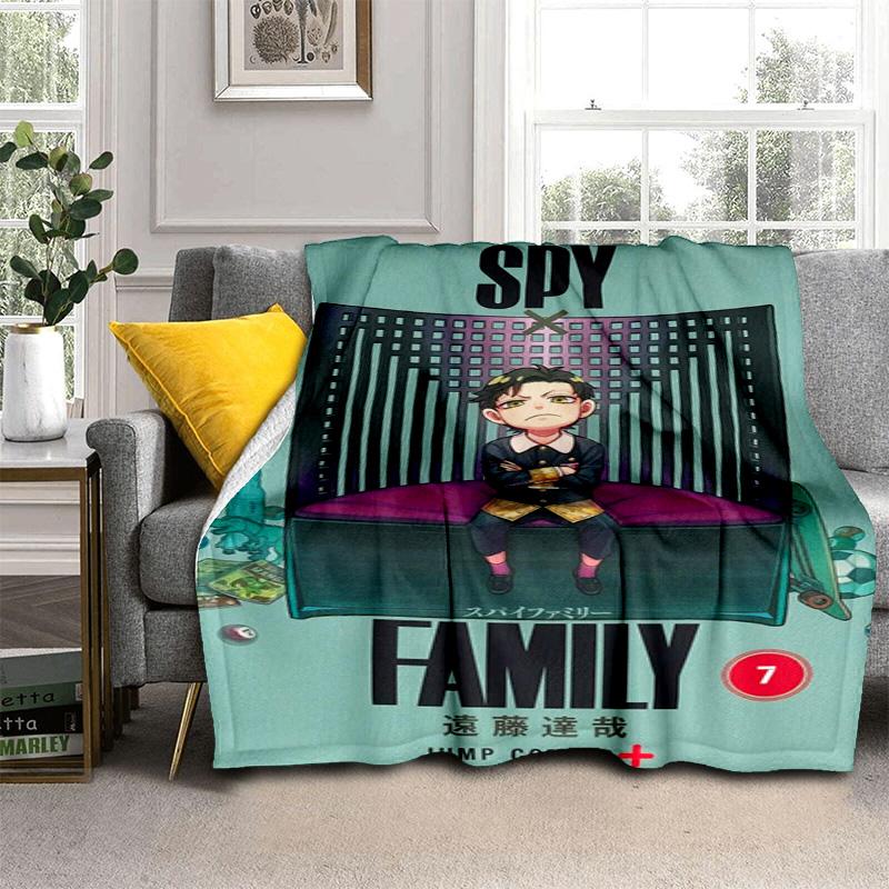 Spy Family Anime Tapestry Blanket Soft And Comfortable Camping Trip Sheet Office Rest Blanket Gift