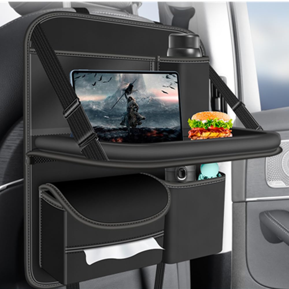 AUSTYLCO Car Seat Back Dining Table Storage Car Seat Back Storage Foldable Dining Table for the Rear Multifunctional Storage Car Car 1 Piece Bag, Box,