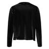 Women's Fashionable Oversized Sequined Velvet Patchwork Cropped Casual Jacket