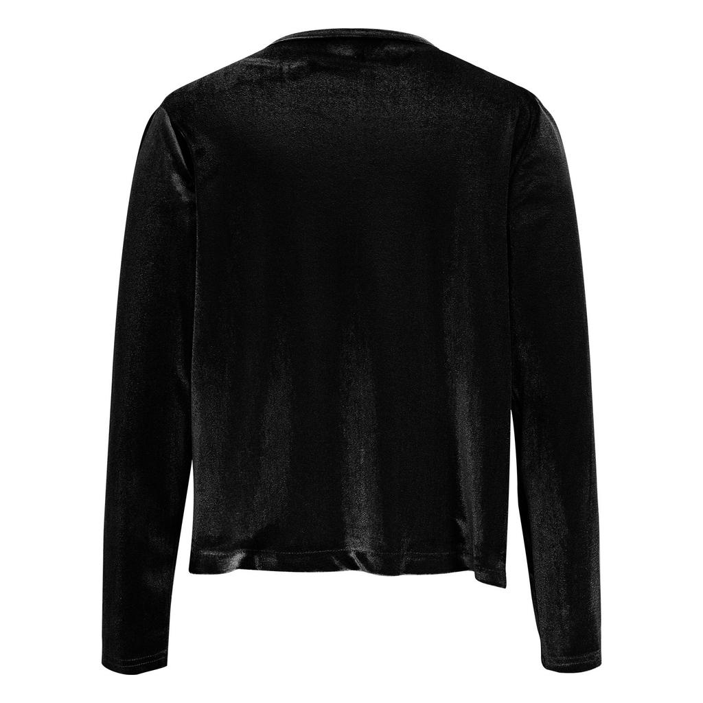 Women's Fashionable Oversized Sequined Velvet Patchwork Cropped Casual Jacket