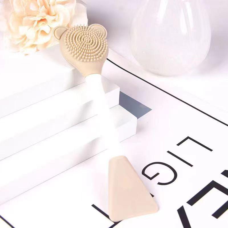 Silicone Double-Head Facial Cleanser & Massage Brush