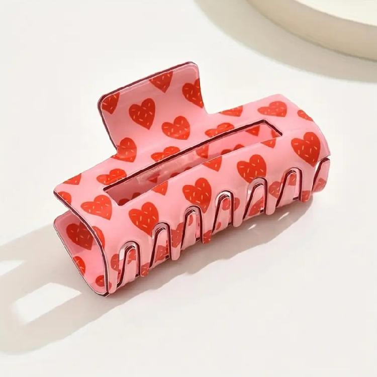 Fashionable Valentine's Day Hair Barrettes Unique Heart Clamp Hairpin Hair Clip Stylish Hair Accessory Casual Use