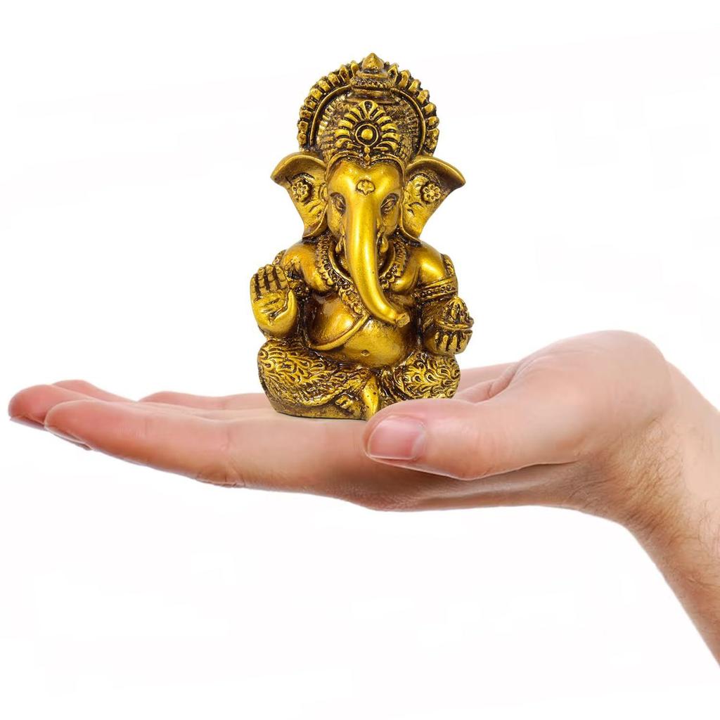 Lord Ganesh Idol for Car Dashboard Home Decor Living Room Pooja Room Office Desk Table Wall Statue Showpiece Decoration Items Gifting