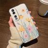 Rose Flower Oil Painting Phone Case For Honor 200 90 Lite X7 70 X8 Transparent Clear Shockproof Cover  Romantic Lace Pattern Tpu