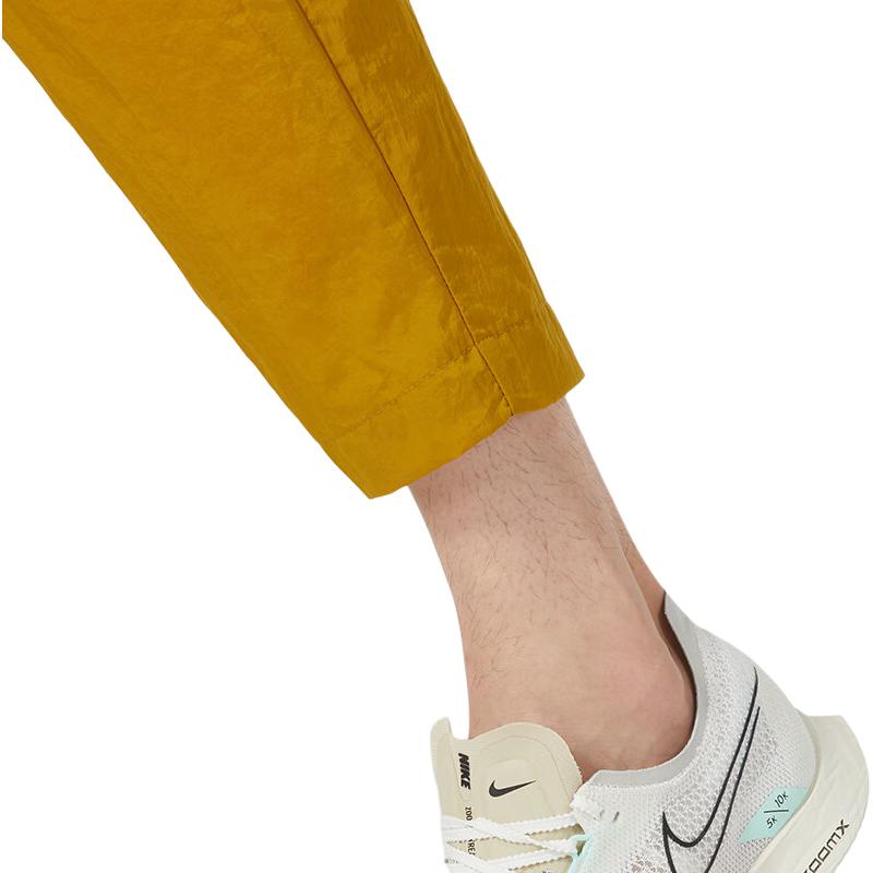 Nike Embroidered Logo Sport Casual Pants Men Bottoms Yellow FB7407-716