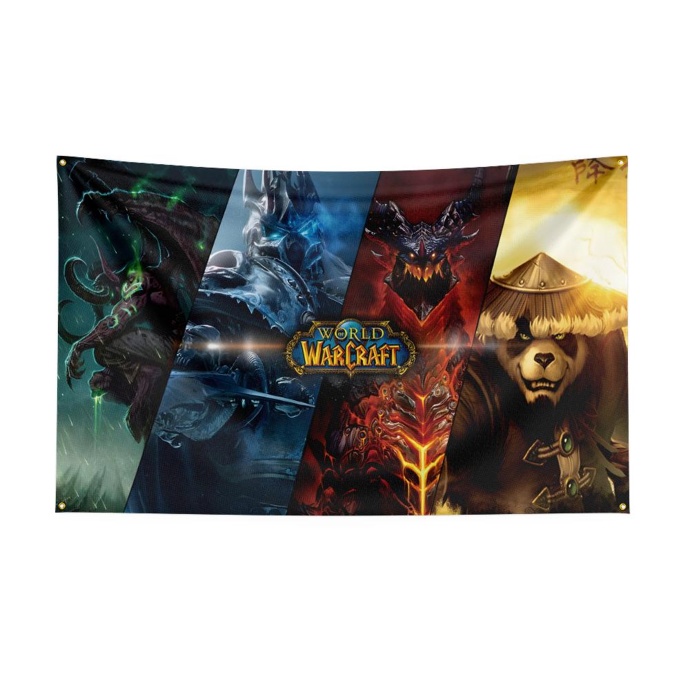23ft 35ft Bandiera di World of Warcrafts Wow Poliestere Stampata Digitalmente Arazzo Gioco Tenda Per Decorazione Dota1s