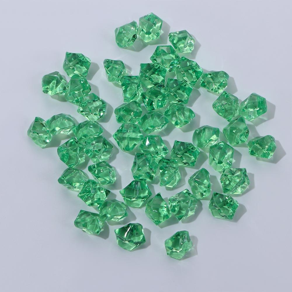 Barevné 50ks/sáček Ozdoby Křišťálové Kostky Ledu Akvarijní Krajina DIY Řemesla Kamínky Umělé Kameny Kočičí Hlava Výplň do Vázy