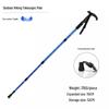 Outdoor Aluminum Trekking Pole/Walking Stick: Straight, T-Grip, Curved, Telescopic Options for Hiking and Skiing.