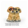 SunPowered Garden Ornament Playful Figure with Solar Light Lighted Resin Animal Statue for