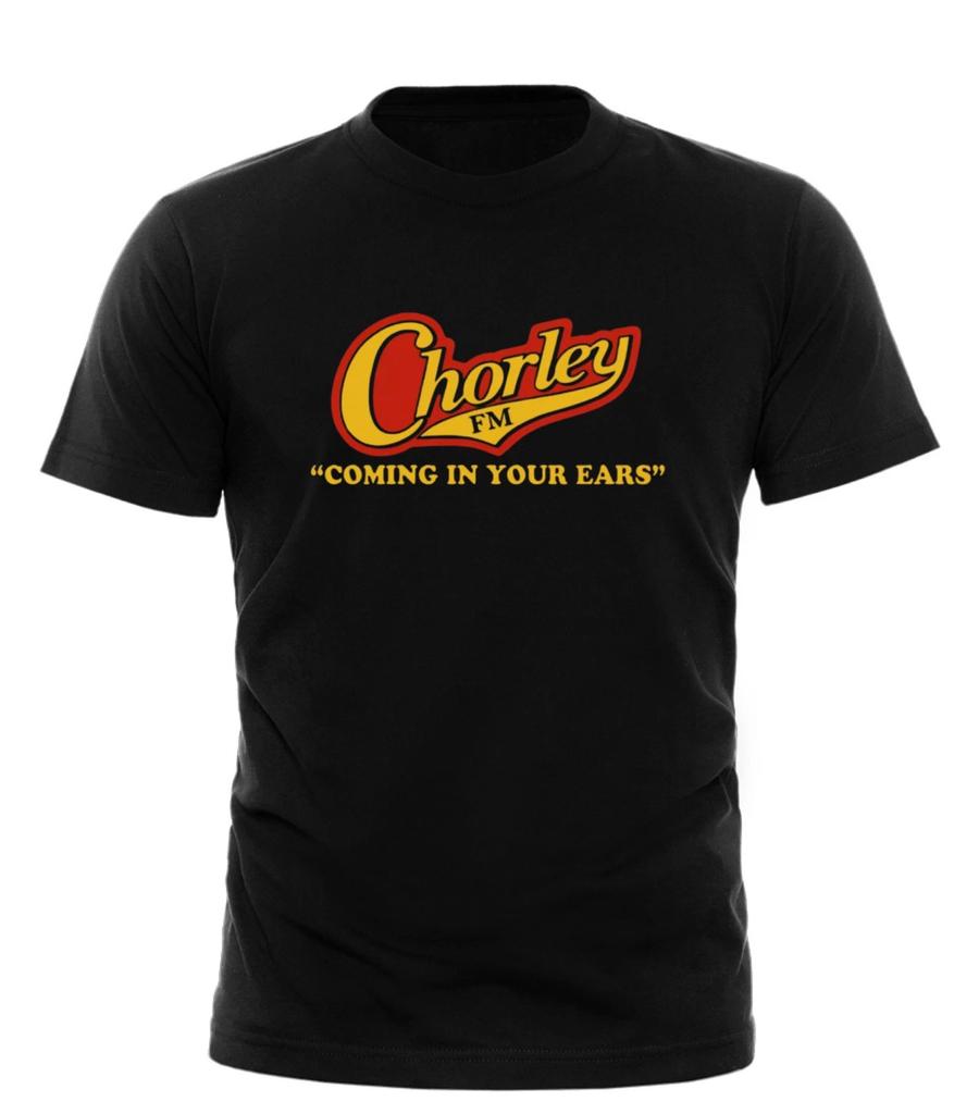 PHOENIX NIGHTS UNOFFICIAL CHORLEY FM COMING IN EARS Men's & WOMENS T-SHIRT