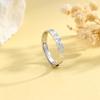 Ring für den kleinen Finger für Damen im chinesischen Stil aus S925 Sterlingsilber mit Glück verheißenden Worten - Glück & Wohlstand Offener Ring.