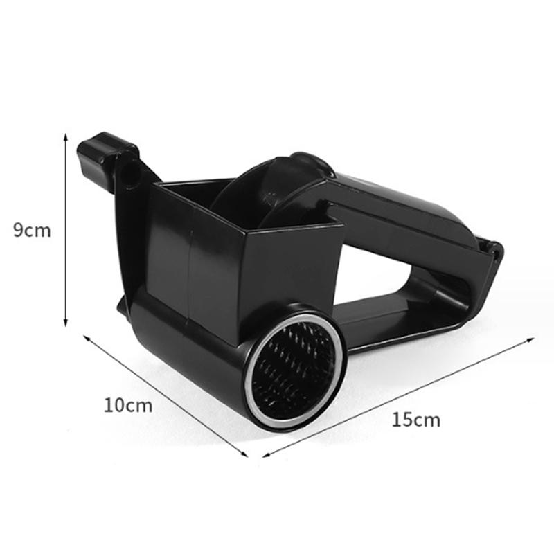 SEWS-Rotary Cheese Grater Hand Shredder - Manual Hand Crank Handheld Cheese Cutter With Stainless Steel Drum