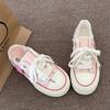 Zhao Ruth's Canvas Shoes of the Same Style, Half-drag Women's 2025 Summer Thick-soled Breathable Casual Shoes, Thin Little White Shoes