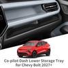 Smabee Left Drive For Chevrolet/Chevy Bolt Ev + Silicone Passenger Dashboard Lower Storage Tray Interior Accessories Black