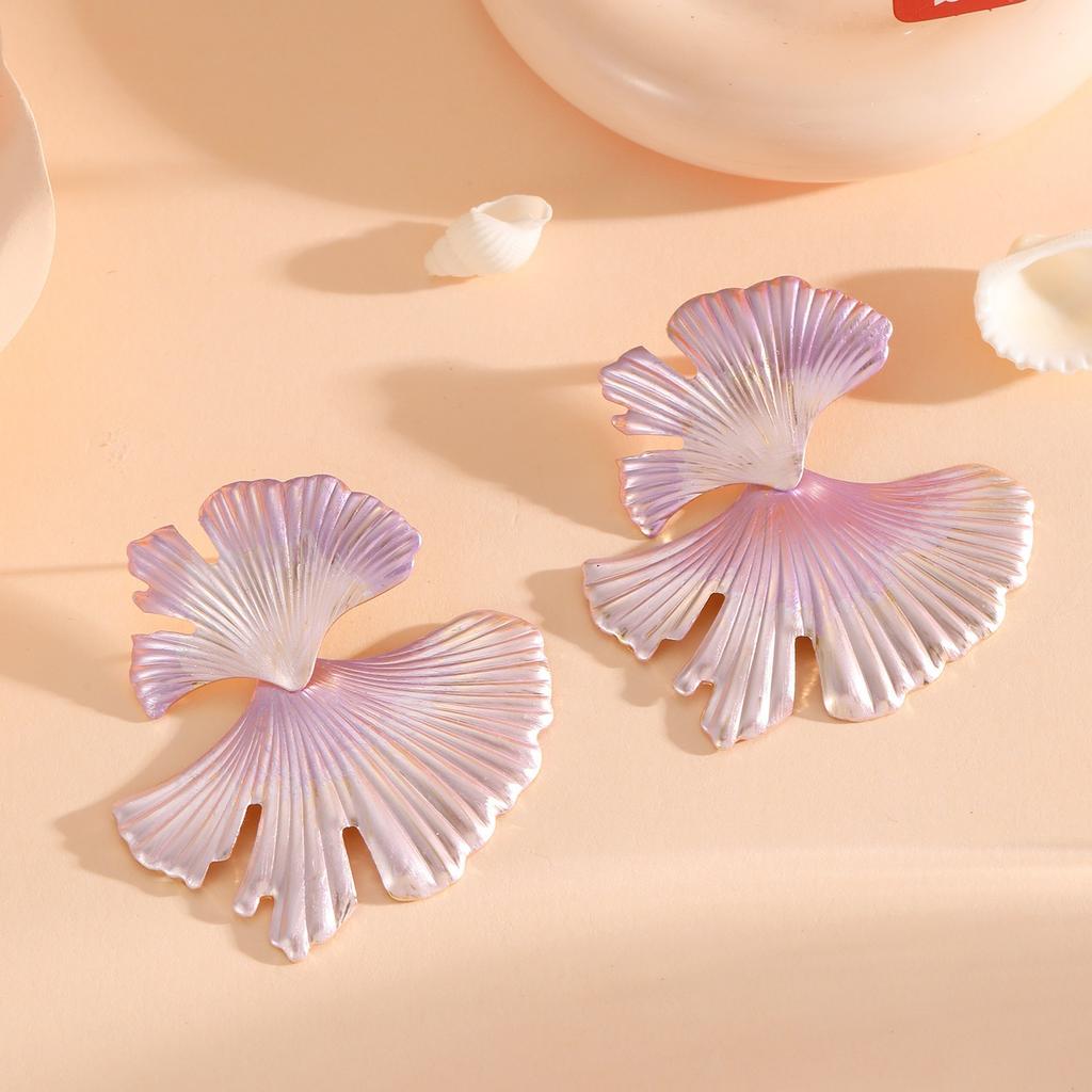 Premium Temperament Versatile Earrings, Personalized Exaggerated Earrings, Ginkgo Biloba Style Earrings Are In Stock.