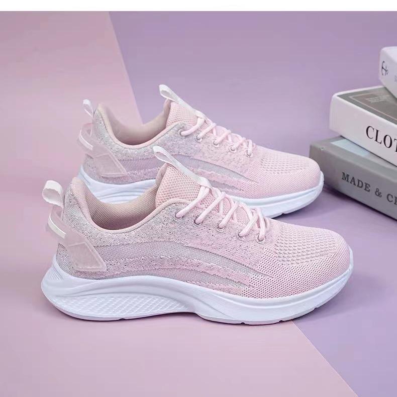 2025 New Classic Women's Mesh Breathable Sneakers Shallow Lace Versatile Casual Shoes Ultra Lightweight Youth Running Shoes