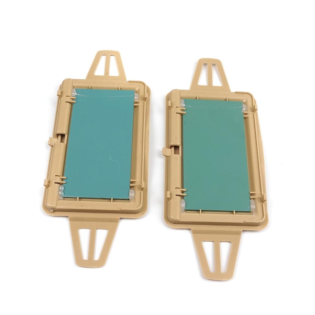 EDP545-1 2 szt. Osłona przeciwsłoneczna daszek do makijażu lusterko kosmetyczne i lustro kolor TAN dla Mercedes W210 W211 2108102510 2118100410 