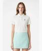 Meonsingweeo Women'S Textured Cooling Collared T-Shirt White Mr222Lts43