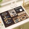 Silica Diatomite Kitchen Counter Mat Absorbent Dish Drying Pad Coffee Bar Sink Bathroom Floor