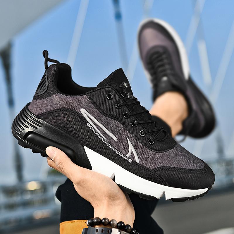 Tenis Men Shoes Trainers Casual Unisex Shoes Breathable Lace-Up Men Sneakers Air Cushion Running Shoes