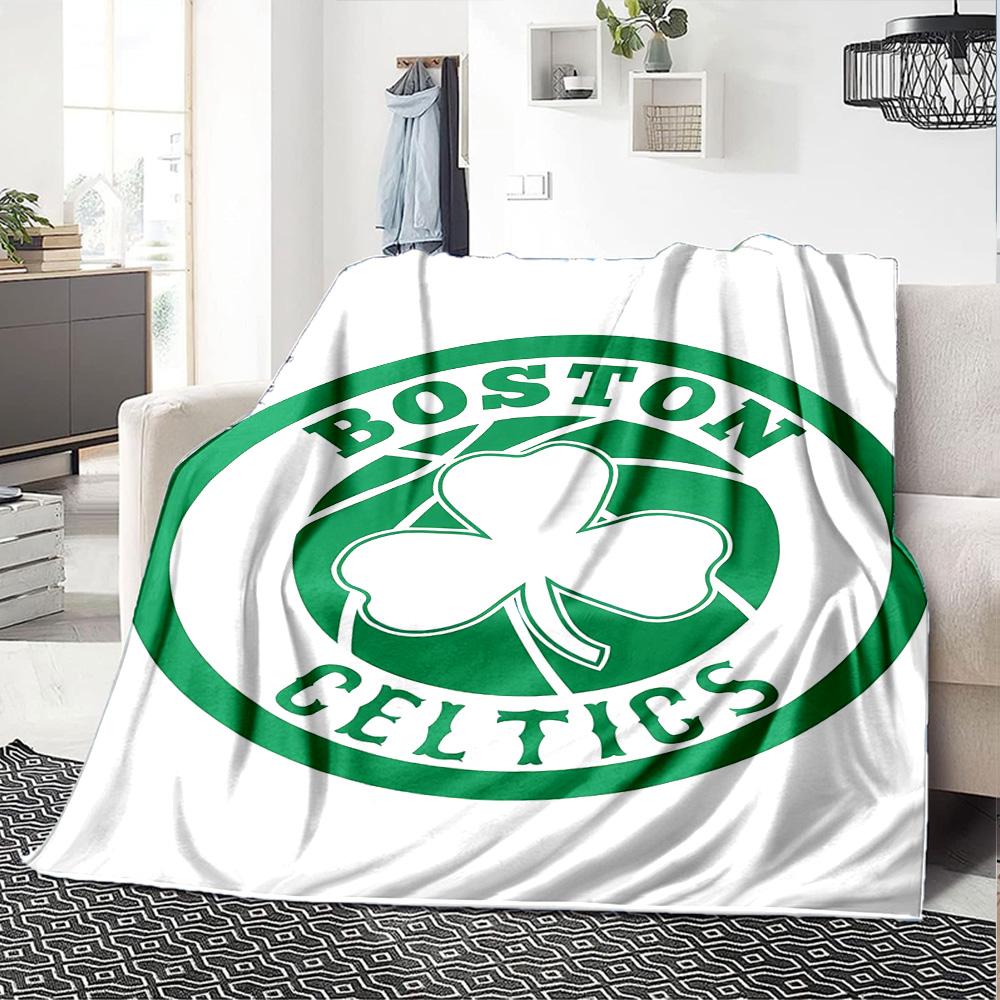 1pc Blanket - Boston Celtics logo Print Design,Lightweight Blanket for Sofa,Bed- Soft &Warm,Gift for All Seasons