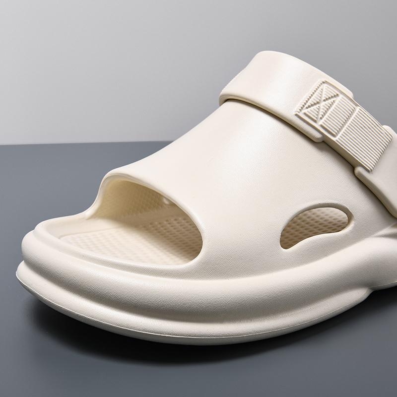 Fashion Summer Beach Black Slides for Men Women Outdoor Comfortable Slippers Lightweight Non Slip Breathable Garden Casual Sandals
