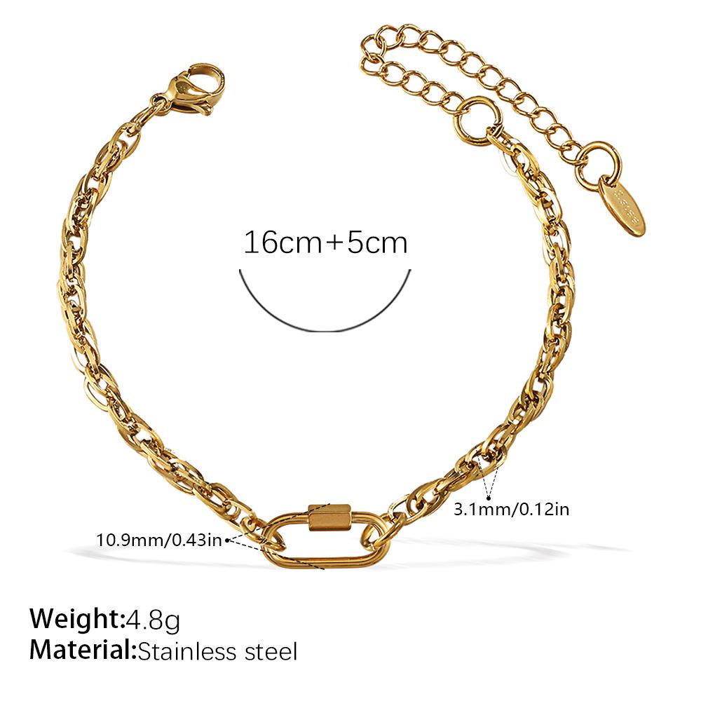 Japan And South Korea Fashion Niche Bracelet Necklace Women'S Personality Design Versatile Jewelry Does Not Fade Popular Trend