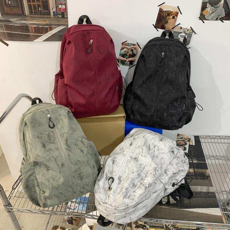 Schultasche Große Kapazität Dunkles Muster Schultasche Mittelschüler Design Sinn Rucksack Oberschüler Paar Werkzeug Wind Computer