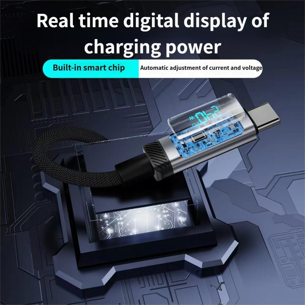 240W PD3.1 48V5A Fast Charging Cable USB C To Type C Cable Digital Display 1M/2M Data Wire For Mobeil Phone Macbook IPad Laptop