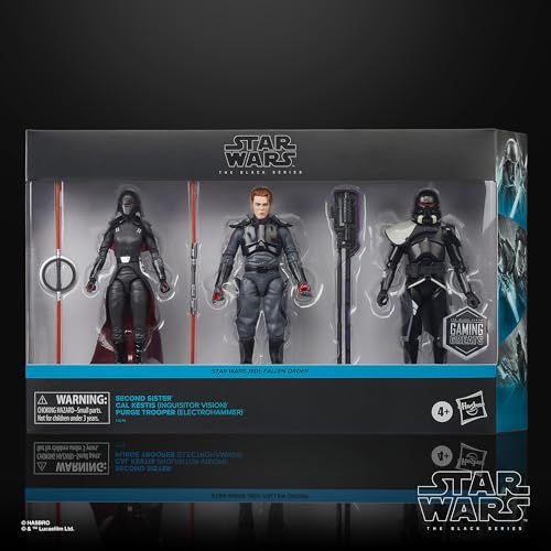 [.co.jp Exclusive] Hasbro Star Wars Black Series Gaming Great Second Sister, Cal Kestis, Purge Trooper, and Star Wars Jedi: Fallen Order 15cm Action F