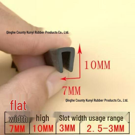 U-Shaped Rubber Edge Protector: Glass, Metal, and Steel Anti-Collision Edge Banding & Sealing Strip