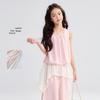 Girls' Sleeveless Blouse & Capri Pants Set