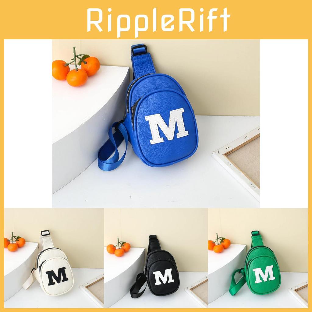 Trendy Children's Pu Letter Crossbody Bag For Boys And Girls Stylish Everyday Use
