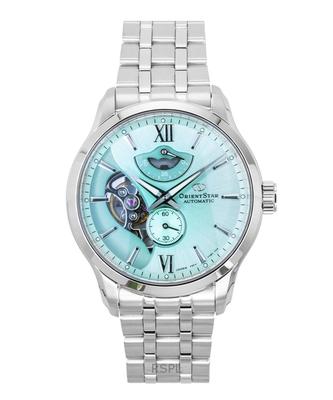 Star Contemporary Limited Edition Ανοιχτή Καρδιά Μέντα Πράσινο Αυτόματο RE-AV0B11E 100M Ανδρικό Ρολόι