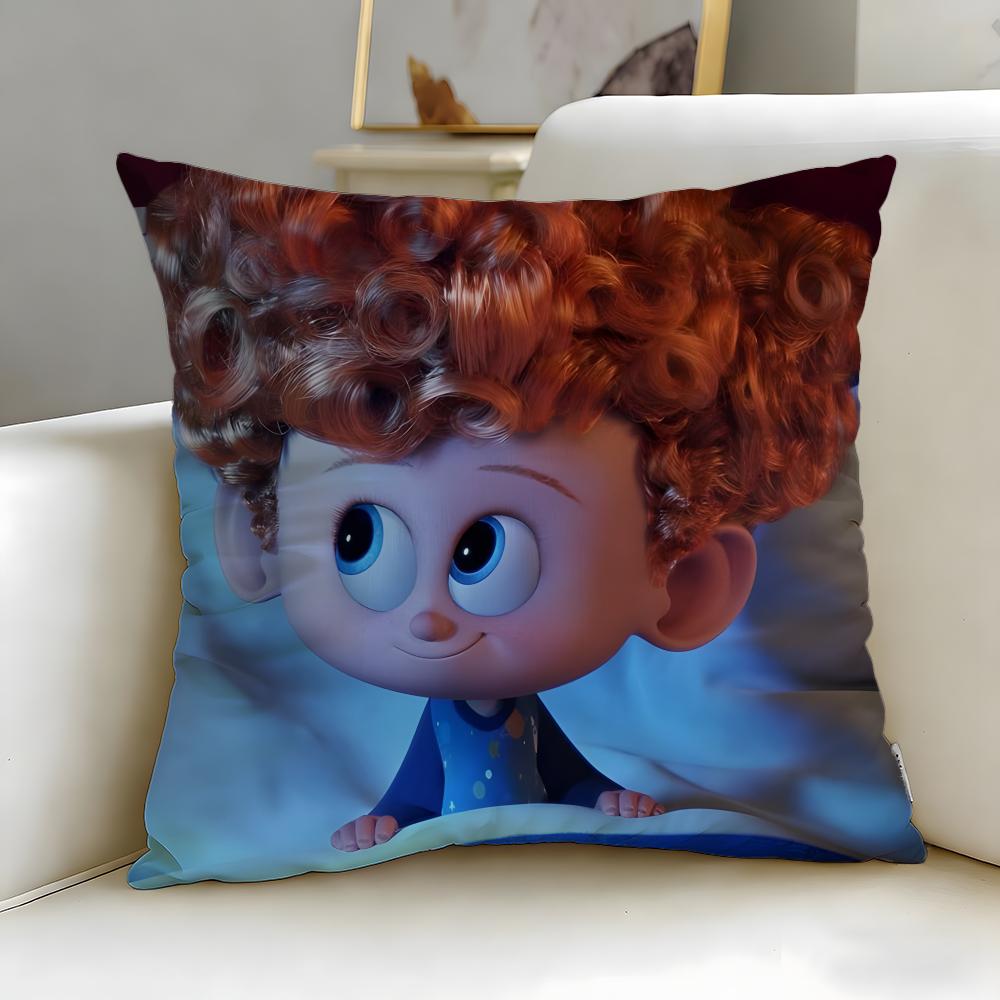animated movie Hotel Transylvania Cushion Cover Soft  EasyWash Pillow Case  Versatile for Couch Bed Travel and Office
